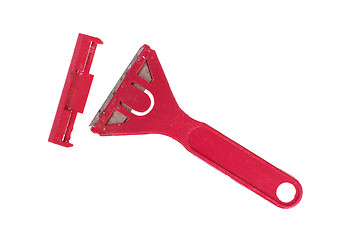 Image showing Scraper with red handle 