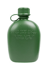 Image showing Army water canteen isolated