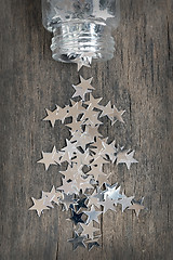 Image showing silver stars for christmas