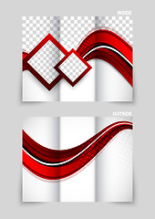 Image showing Tri-fold brochure abstract design