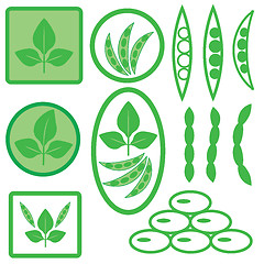 Image showing soya icons