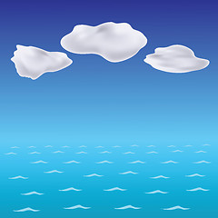 Image showing sea wave background