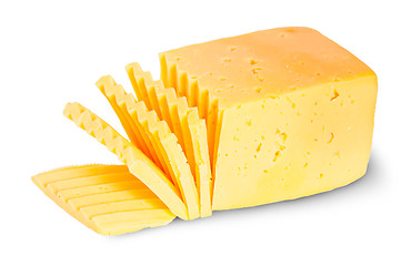 Image showing Piece Of Sliced Cheese