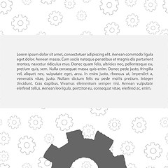 Image showing Gears pattern with text