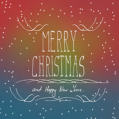 Image showing Christmas typography, handwriting