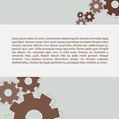 Image showing Gears pattern with text