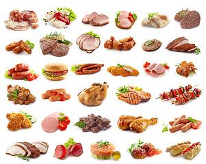 Image showing various kinds of meat products