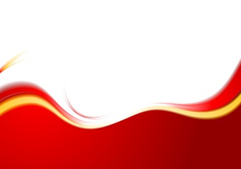 Image showing Shiny waves abstract vector background