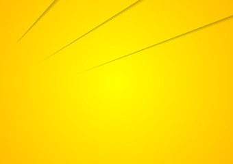 Image showing Vibrant yellow corporate art background