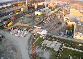 Image showing Aerial view on JSC Tyumennerud plant. Russia