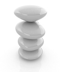 Image showing Spa stones. 3d icon