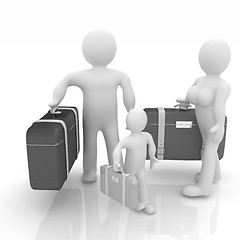 Image showing Family travel concept