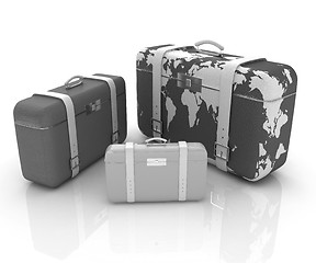 Image showing suitcases for travel 