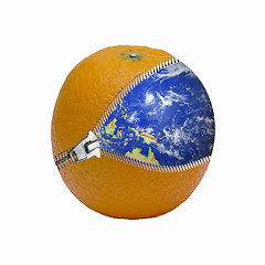 Image showing earth in orange