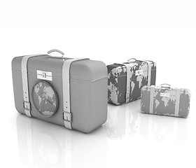 Image showing Suitcases for travel