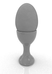 Image showing Easter egg on egg cup