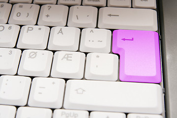 Image showing pink enter button