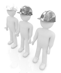 Image showing 3d mans in a hard hat