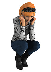 Image showing Sad Teen Girl