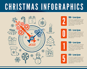 Image showing Christmas infographics