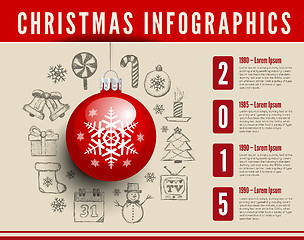 Image showing Christmas infographics