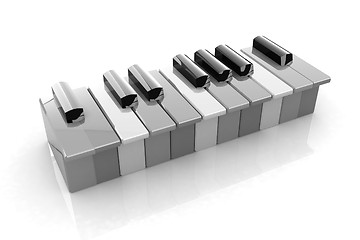 Image showing Colorfull piano keys