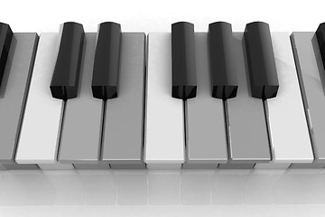 Image showing Colorfull piano keys