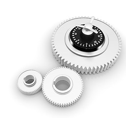 Image showing gears with lock