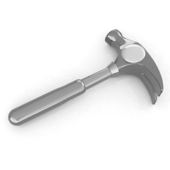 Image showing Hammer on white background 