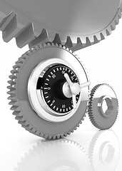 Image showing gears with lock