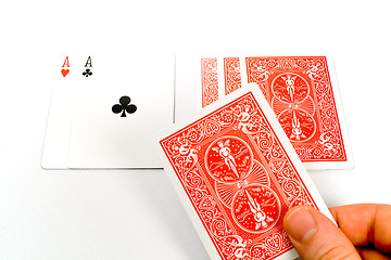 Image showing Dealing stud poker