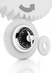 Image showing gears with lock