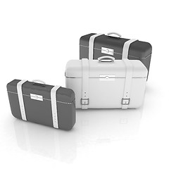 Image showing travel bags on white 