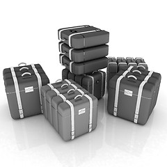 Image showing travel bags on white 