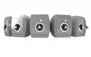 Image showing Several safes