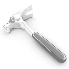 Image showing Hammer on white background 