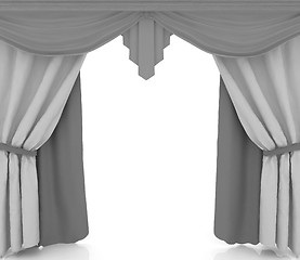 Image showing Colorfull curtains