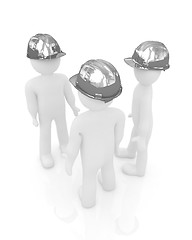 Image showing 3d mans in a hard hat