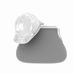 Image showing hard hat on purse