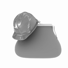 Image showing hard hat on purse