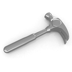 Image showing Hammer on white background 