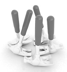 Image showing Hammer on white background 