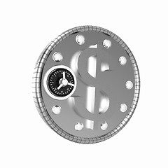 Image showing safe in the form of dollar coin icon