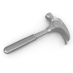 Image showing Hammer on white background 