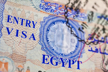 Image showing Entry Visa