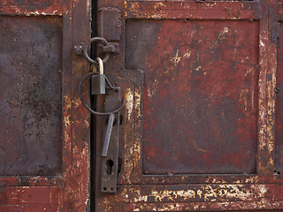 Image showing old rusty door