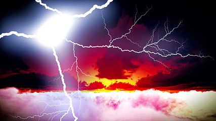 Image showing Lightning showdown