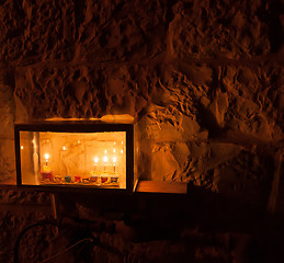 Image showing Chanuka lights in Jerusalem