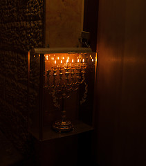 Image showing Chanuka lights in Jerusalem