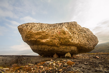 Image showing seita stone  in the polar North close up